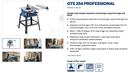 BOSCH GTS 254 Mesin Table Saw 1800W 254MM